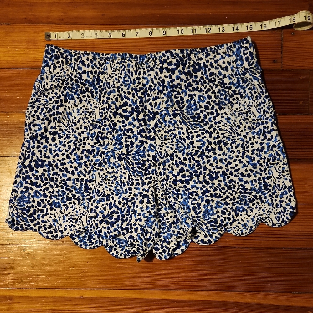 Lilly Pulitzer High Waist Blue and White Shorts